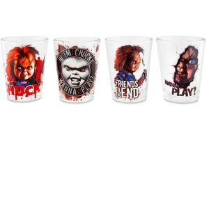 Child's Play - 1.5oz Mini Shot Glasses Set of 4 - Chucky